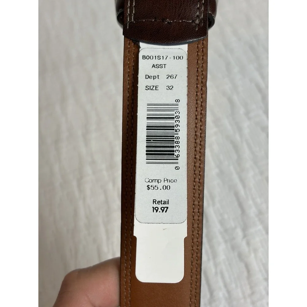 Bosca Mens Genuine Leather size 32 Redish Brown